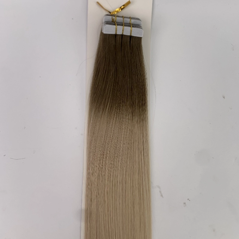 Best brown ombre blonde tape in hair extensions 100 human hair HJ 054